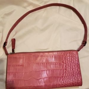 Monsac Pink Leather Handbag